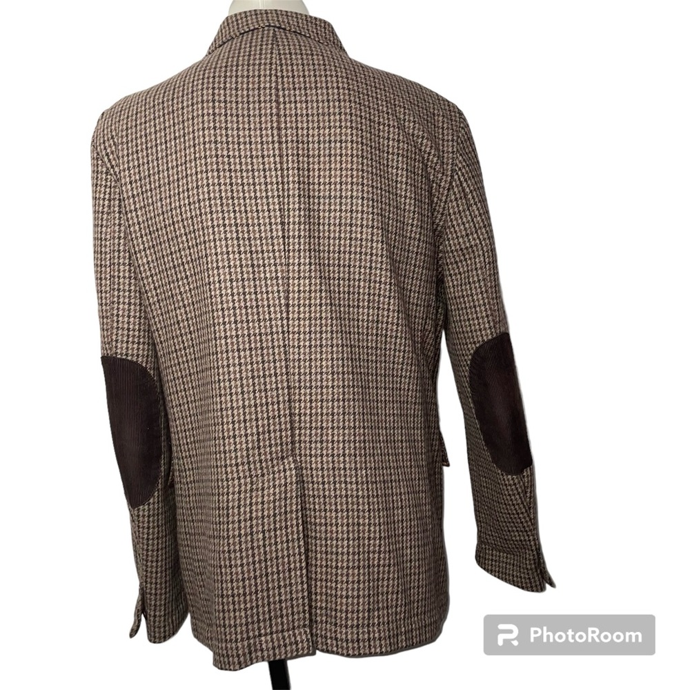 Tommy Hilfiger Wool Blend Tweed Houndstooth Blazer Sport Coat Men’s L - Picture 2 of 15